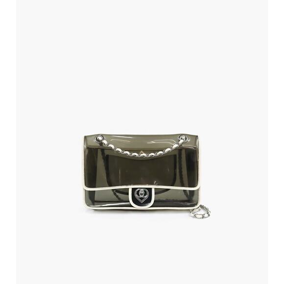 CHANEL Black PVC Chain Shoulder Bag A-A31785 - Picture 1 of 1